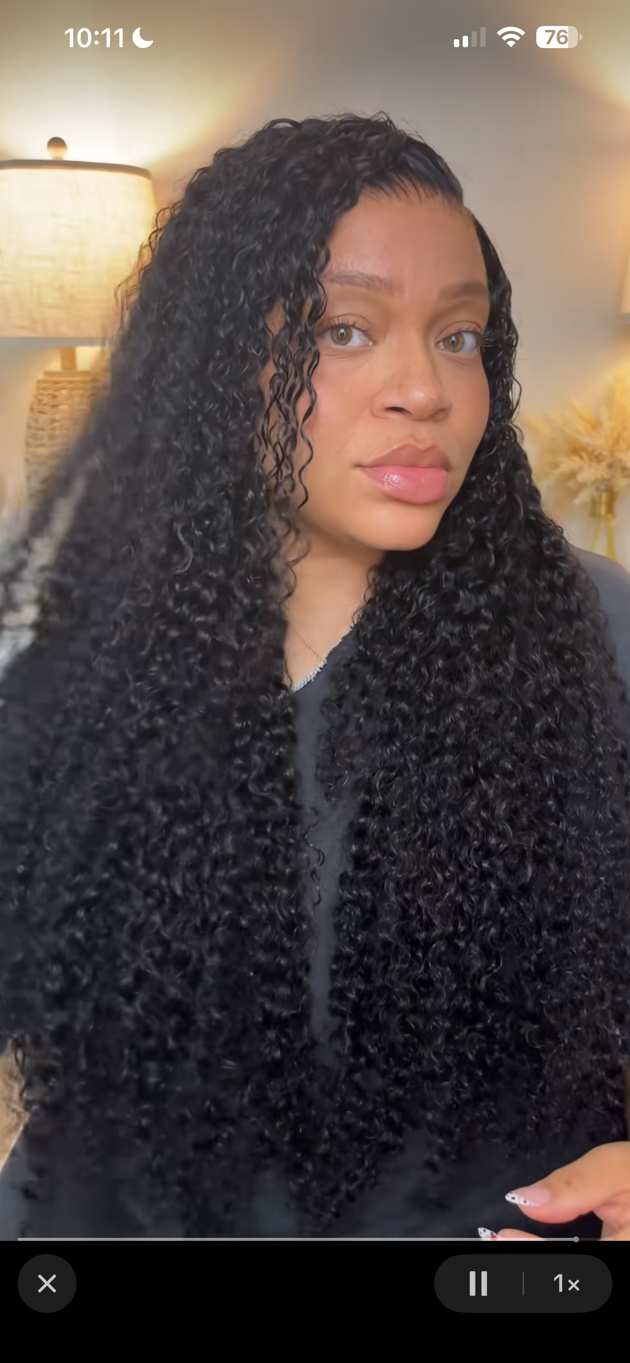 After black 13x6 30” HD curly Frontal unit
