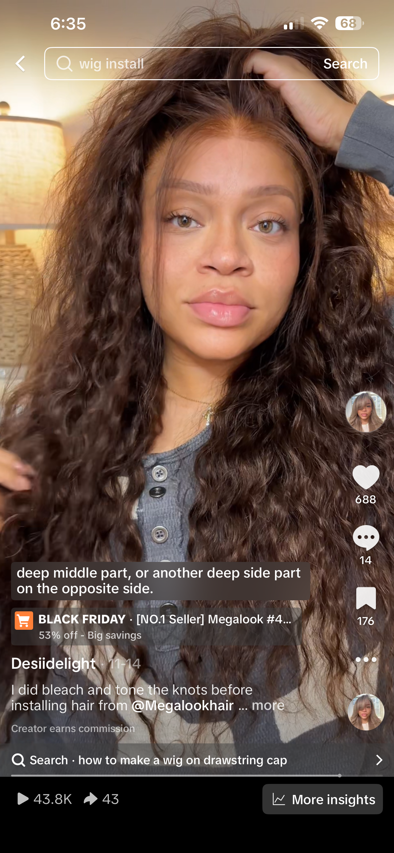 Mega look 13x4 transparent lace frontal unit 24”