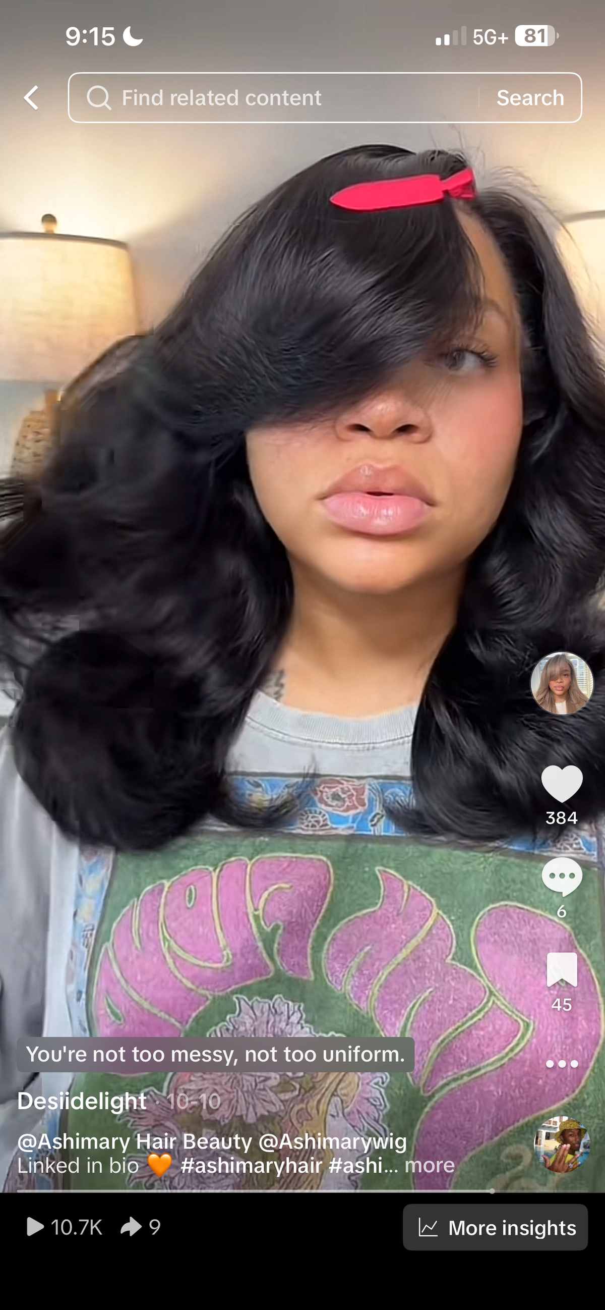 Ashimary 13x6 transparent lace frontal unit