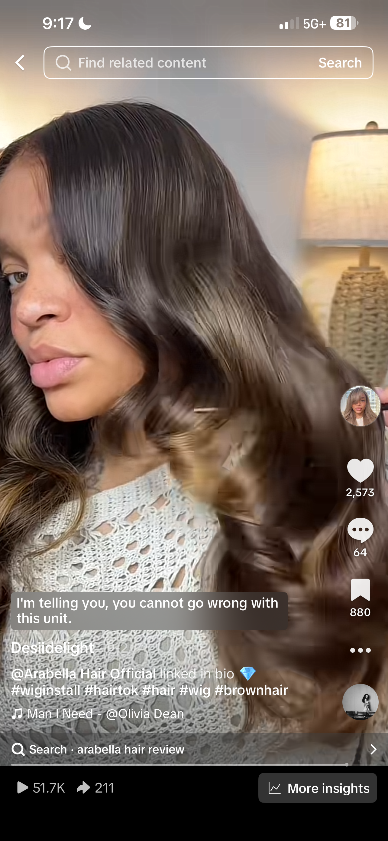 Arabella 13x6 24” transparent lace frontal unit