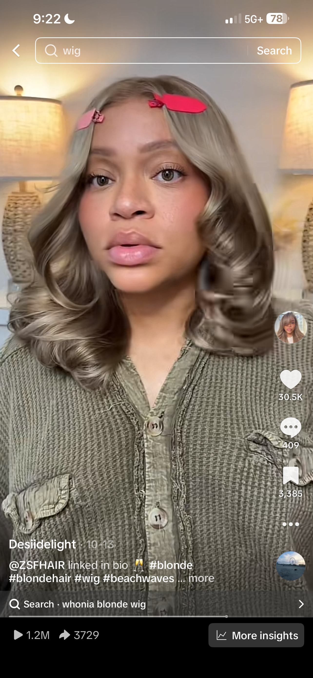 ZSF 13x4 20” HD frontal unit (cut into bob)