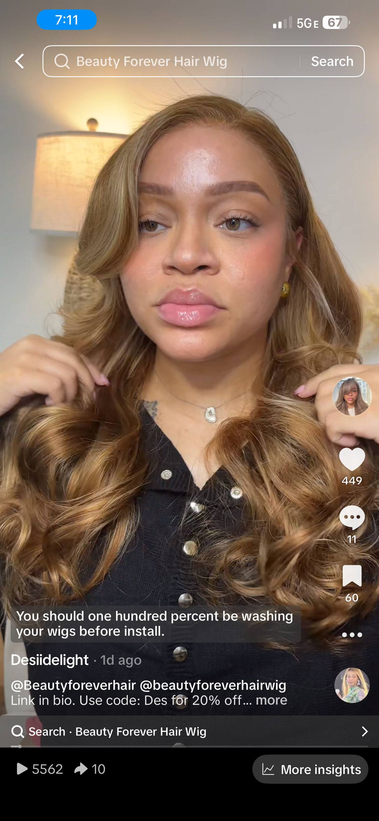 Beauty forever 13x4 24” transparent lace frontal unit