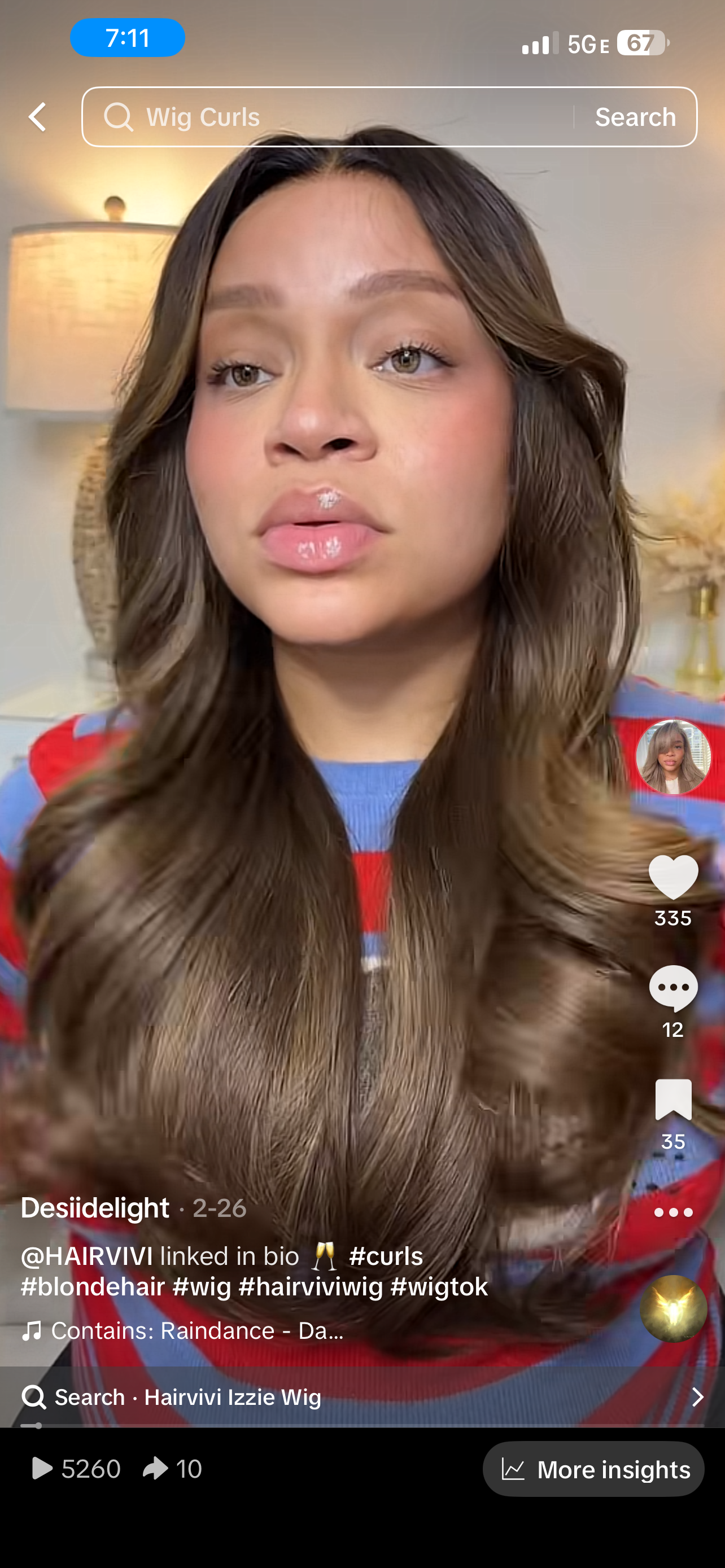 Hair vivi 13x6 20” HD frontal unit