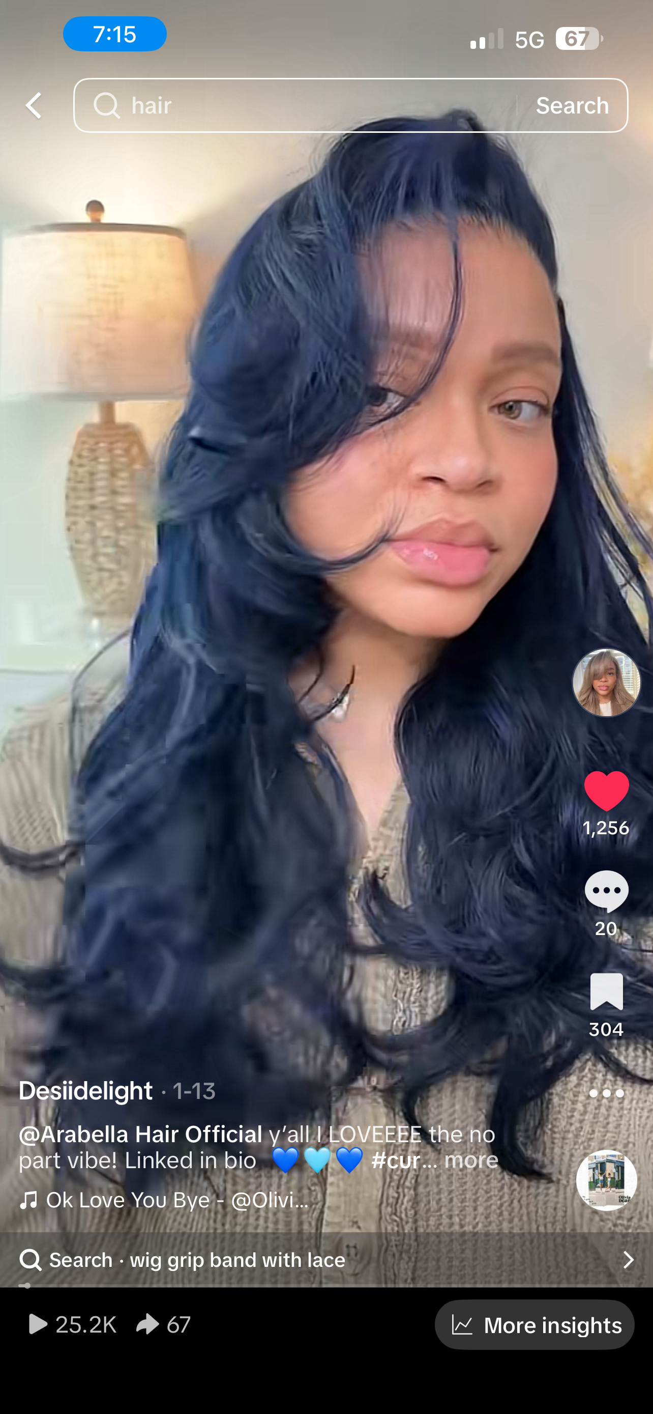 Arabella hair 13x6 transparent lace frontal unit 26” (layers cut)