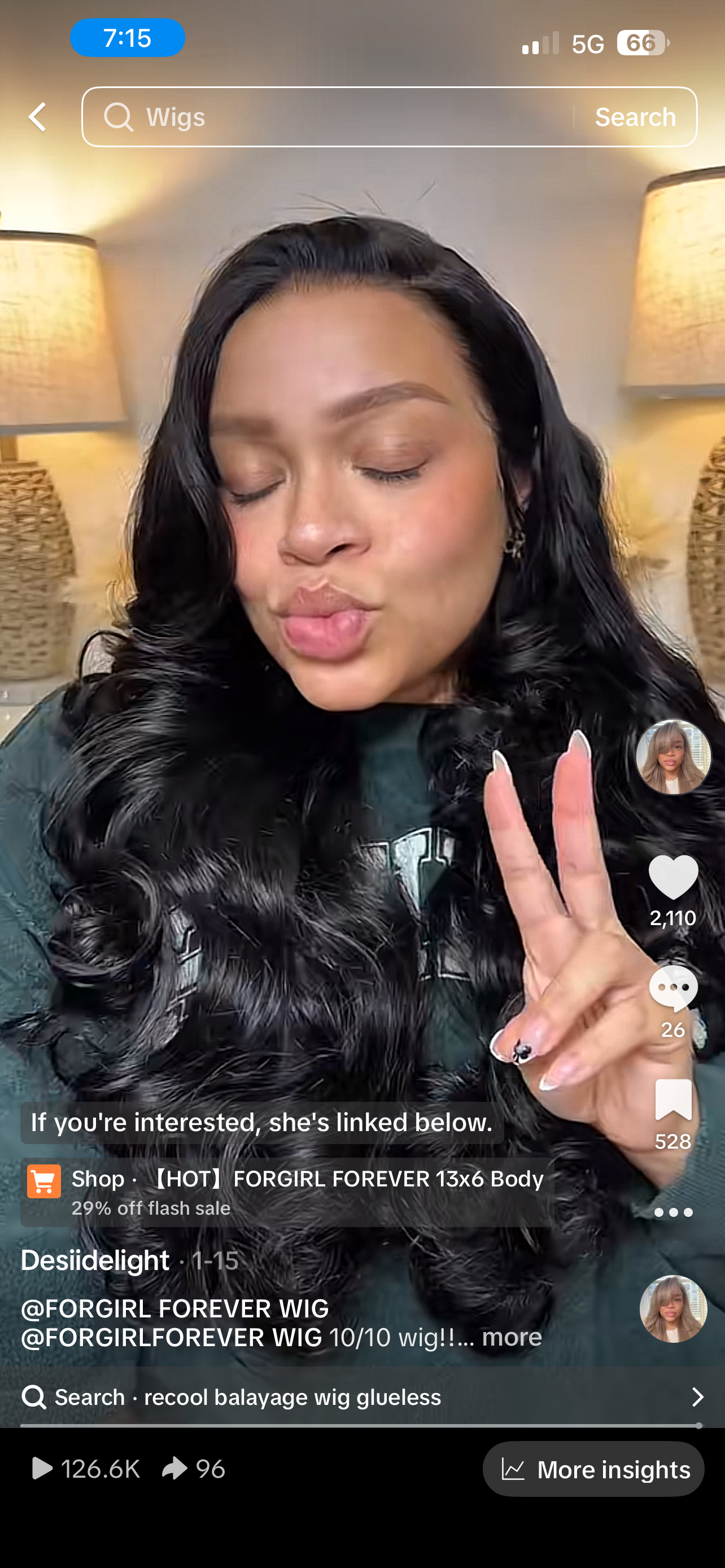 Forgirl forever 13x6 HD frontal unit 26” (ripped lace by ear tab)