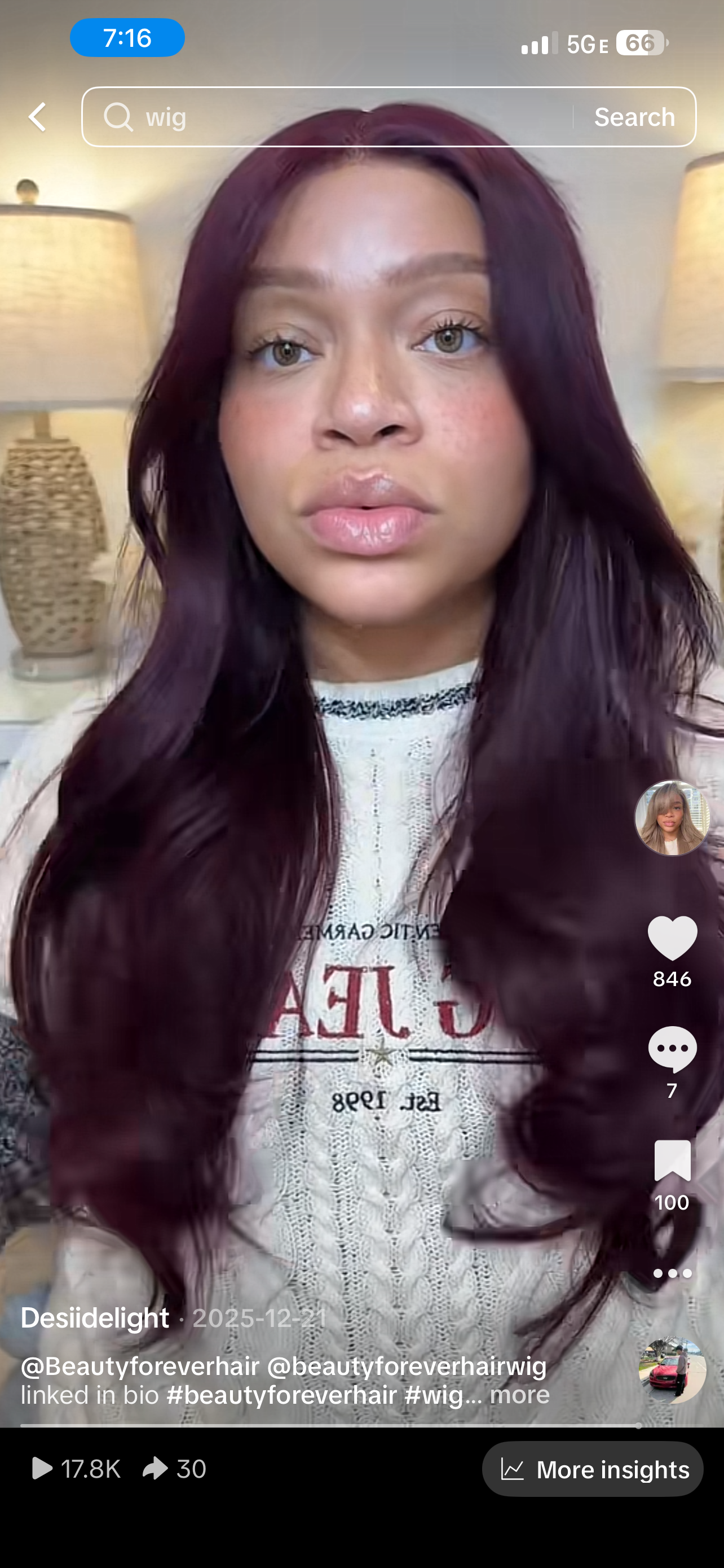 Beauty forever 7x5 transparent lace closure unit 24”