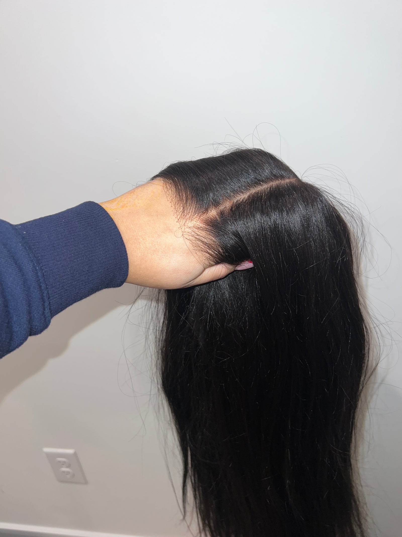 OQ hair 7x6 yaki straight HD closure unit 24inches