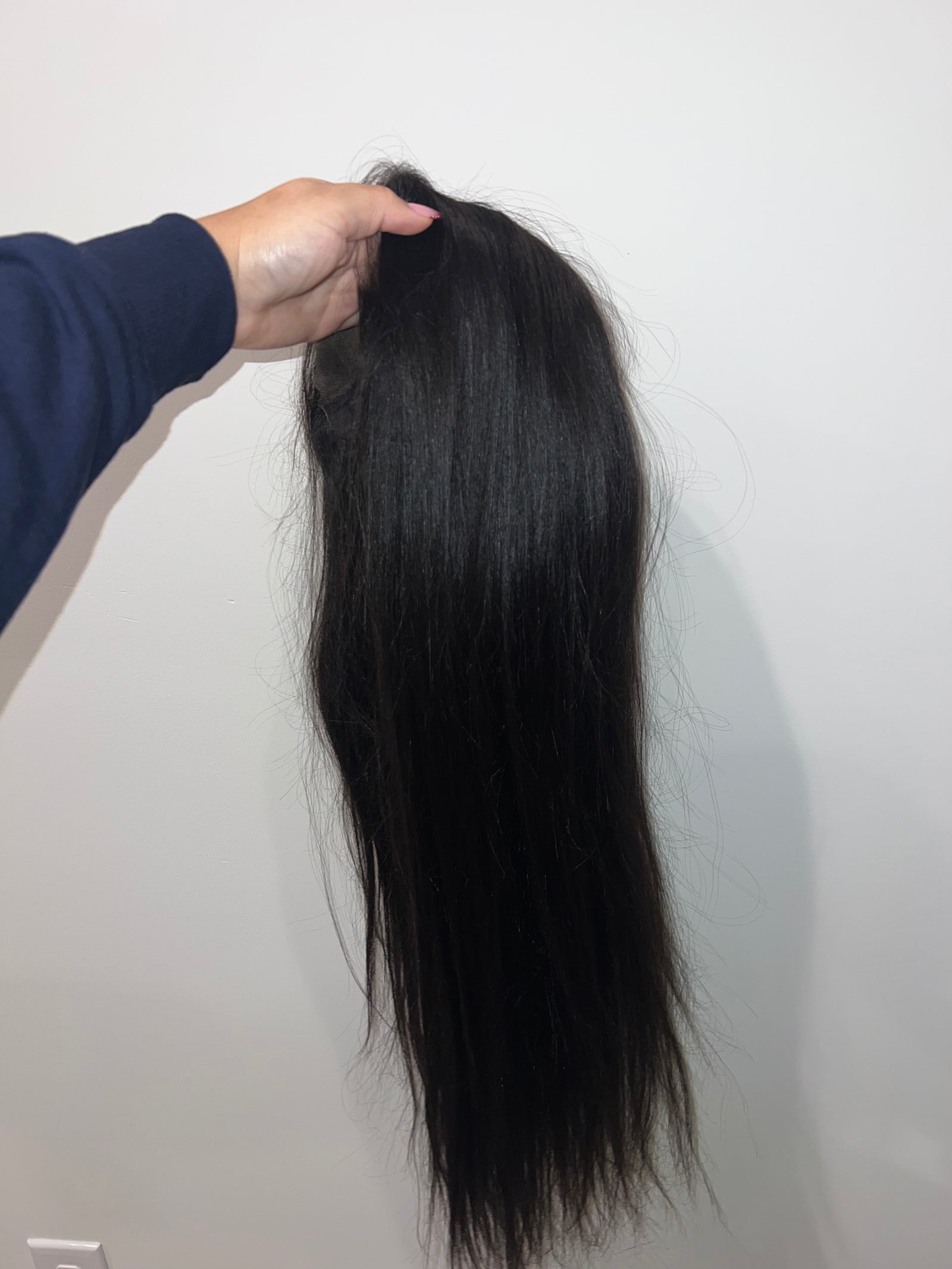 OQ hair 7x6 yaki straight HD closure unit 24inches